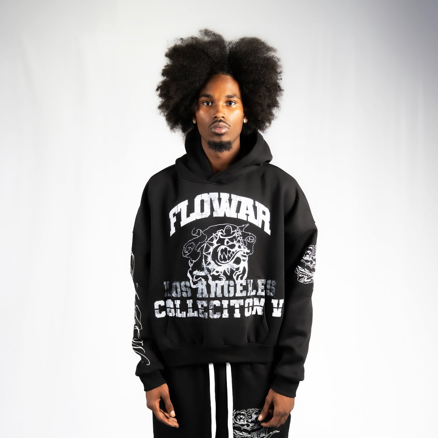BULLDOG CROP HOODIE