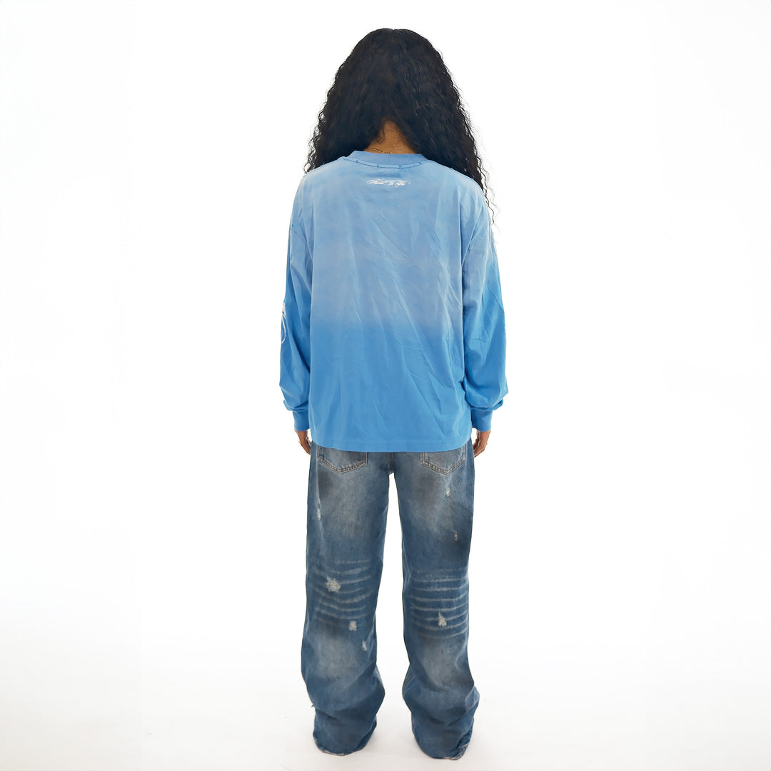 FLOWAR LONG SLEEVE (SKY BLUE)