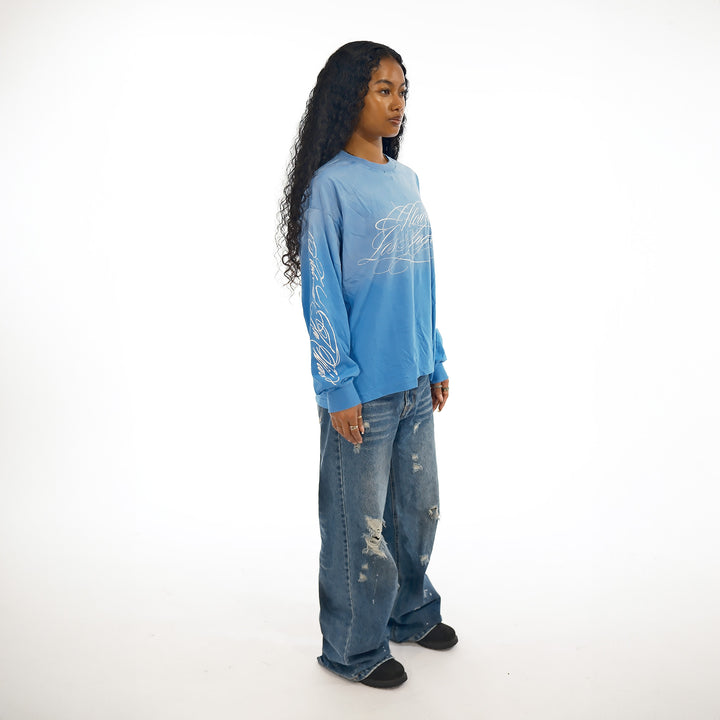 FLOWAR LONG SLEEVE (SKY BLUE)