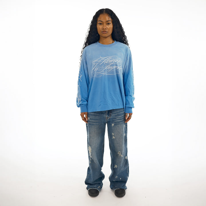 FLOWAR LONG SLEEVE (SKY BLUE)