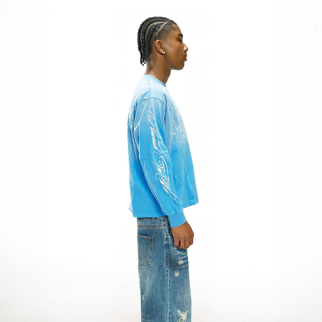 FLOWAR LONG SLEEVE (SKY BLUE)
