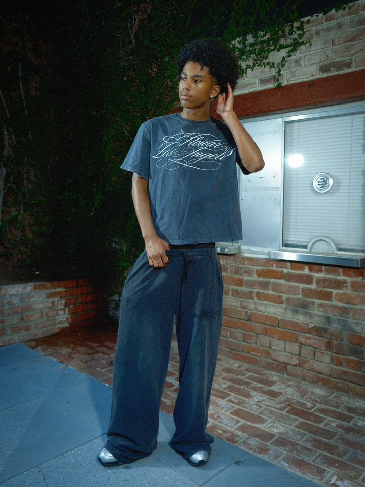 FLOWAR TEE (CHARCOAL)