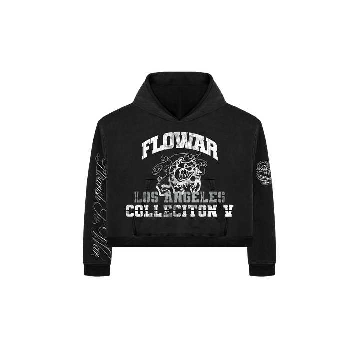 BULLDOG CROP HOODIE