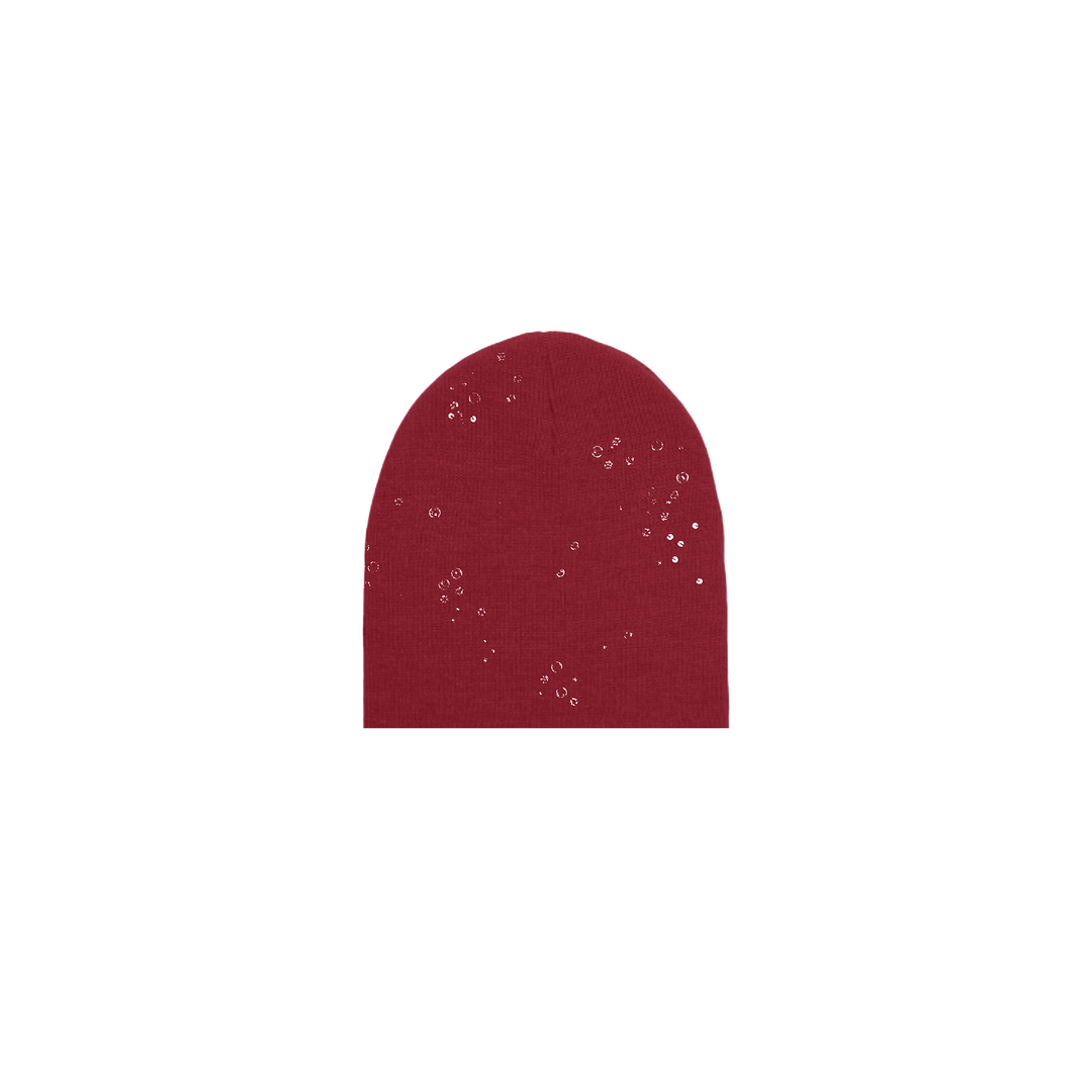 RAINDROP BEANIE (WINE)