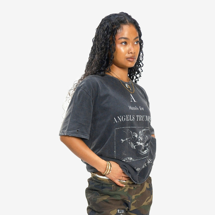 ANGELS TRUMPET TEE (BLACK)