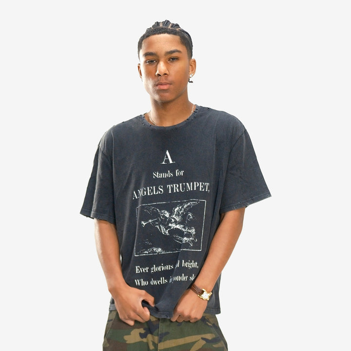 ANGELS TRUMPET TEE (BLACK)