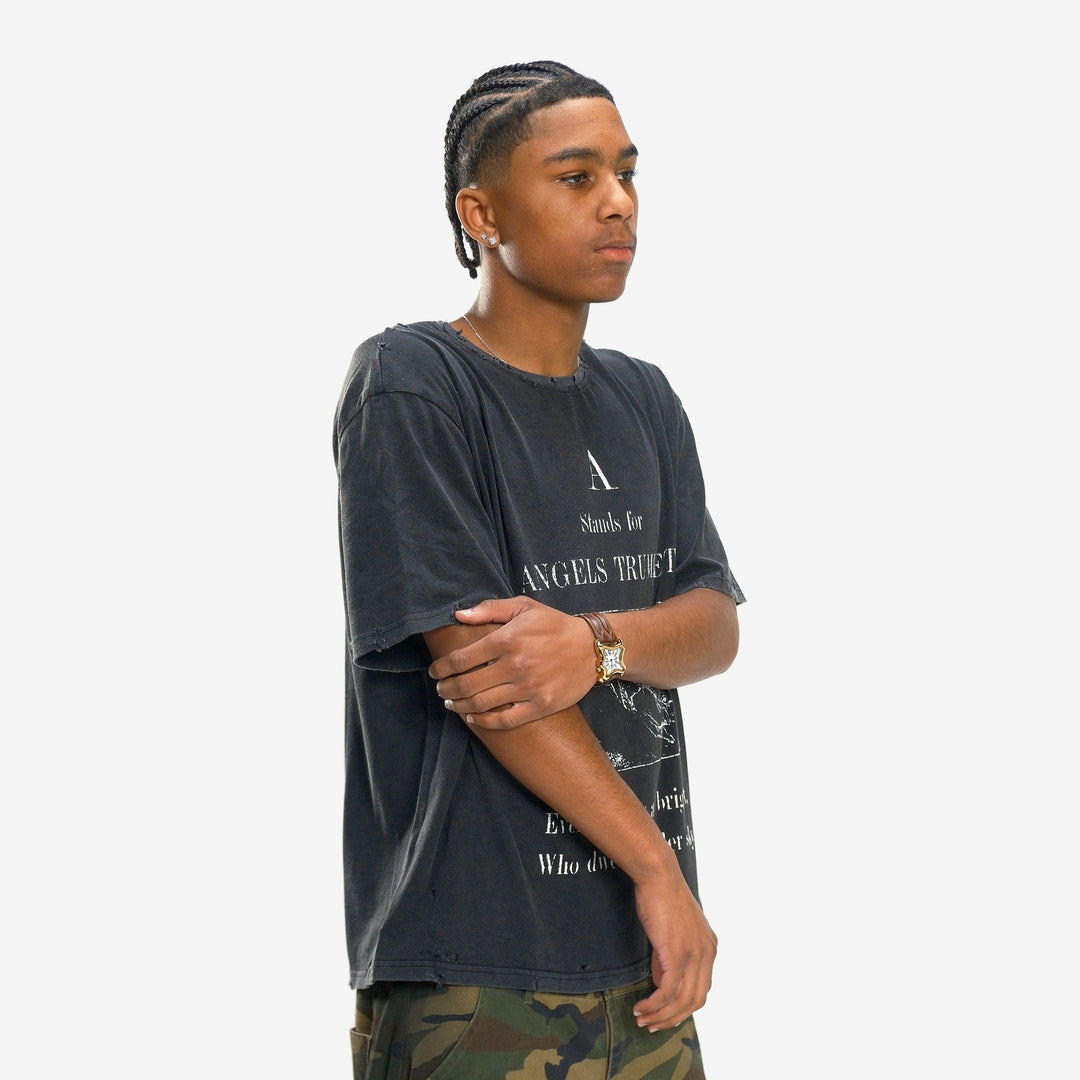 ANGELS TRUMPET TEE (BLACK)