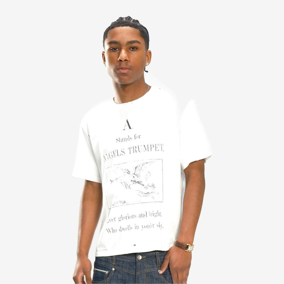 ANGELS TRUMPET TEE (WHITE)