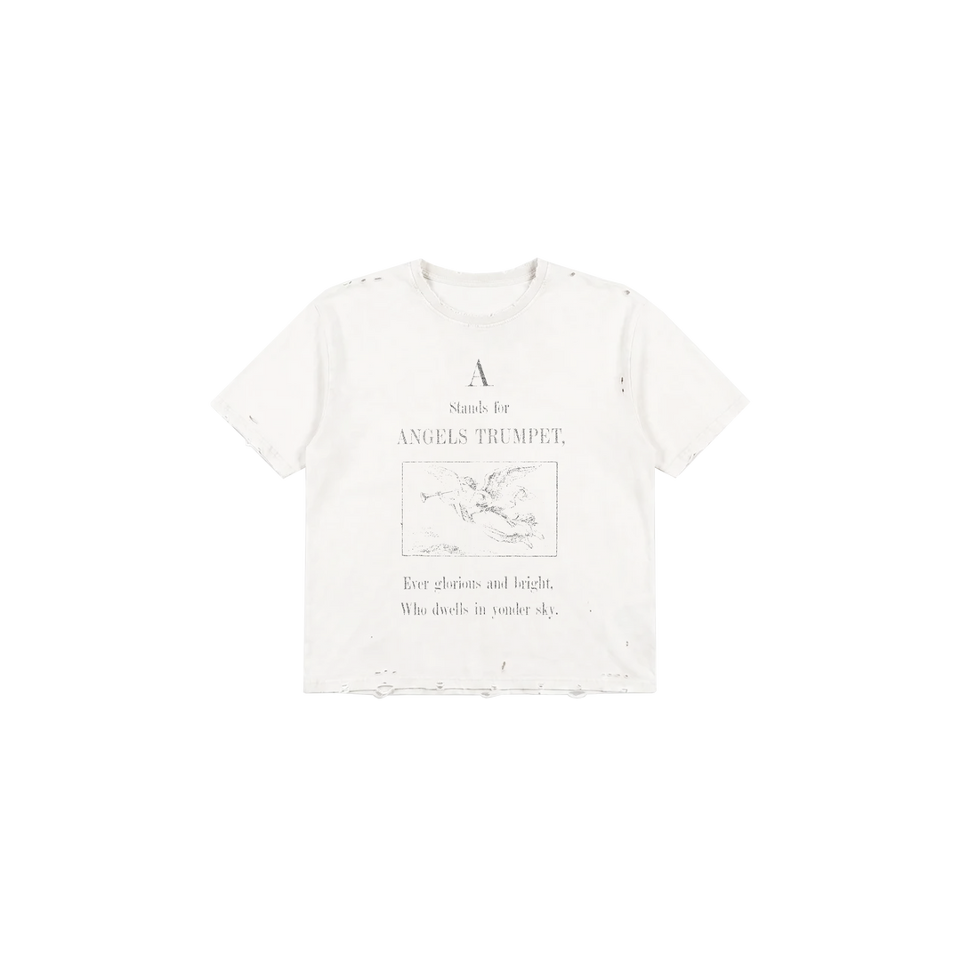 ANGELS TRUMPET TEE (WHITE)