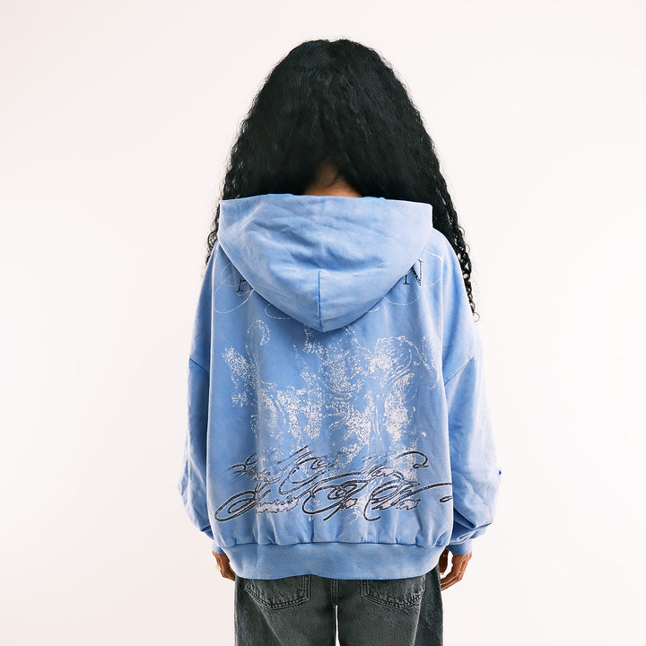HYDRANGEA THERMAL ZIP UP (BLUE)