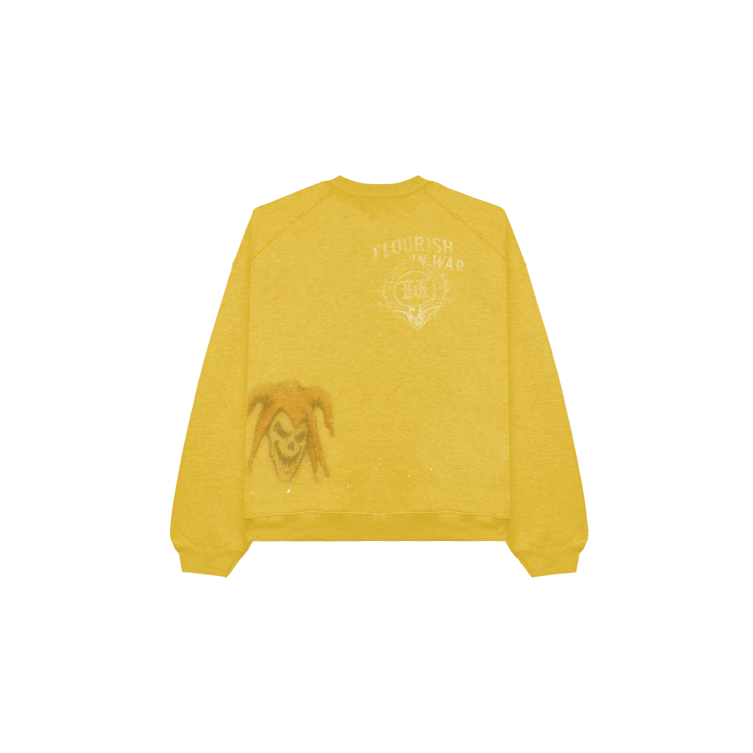 MUSTARD DOODLE CREWNECK