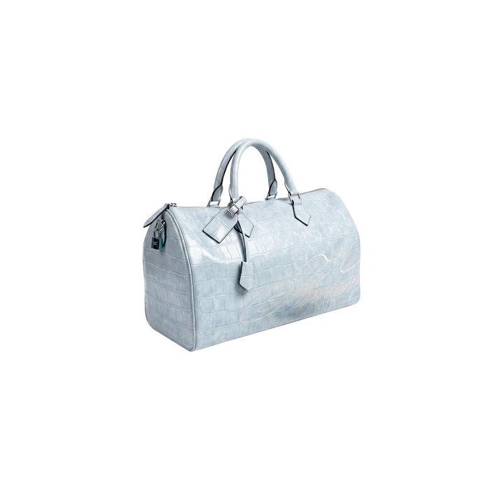 CROC DUFFEL BAG (BABY BLUE)