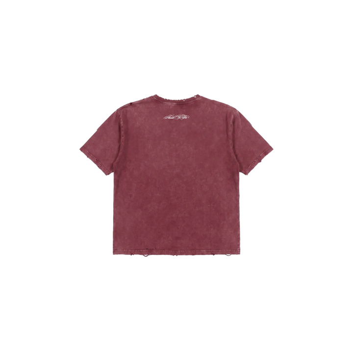 FLOWAR TEE (BURGUNDY)