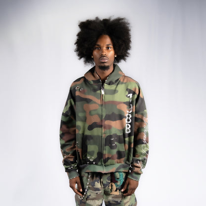 CAMO ZIP UP