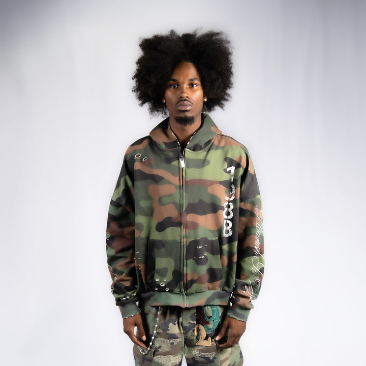 CAMO ZIP UP