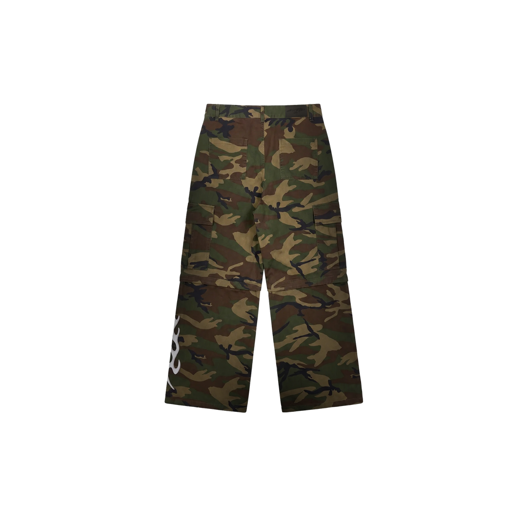 SLIT CAMO CARGOS