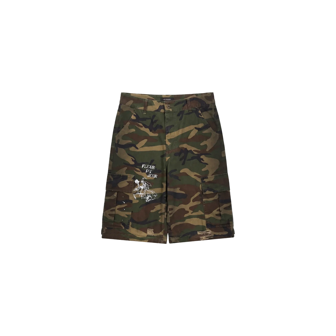 SLIT CAMO CARGOS