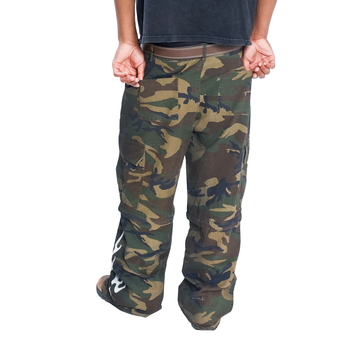 SLIT CAMO CARGOS