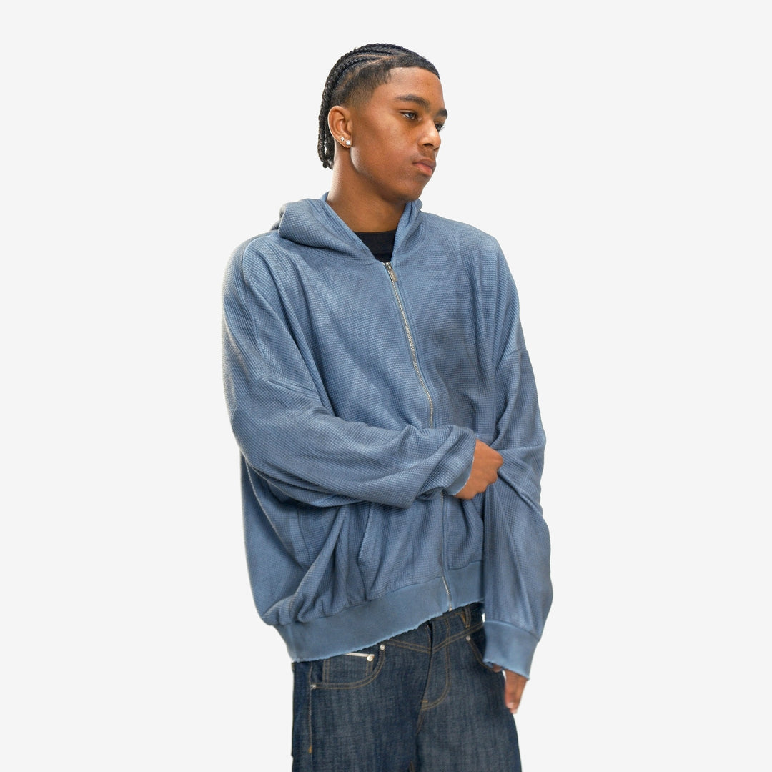 CHANDELIER ZIP UP (SMOKE BLUE)