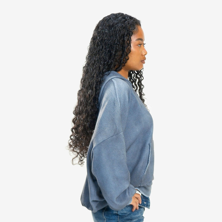 CHANDELIER ZIP UP (SMOKE BLUE)