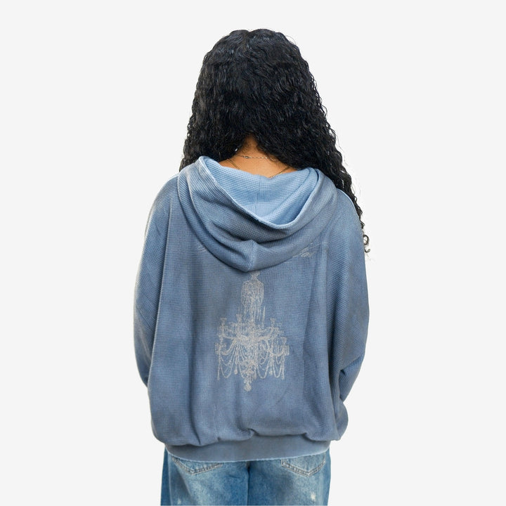 CHANDELIER ZIP UP (SMOKE BLUE)