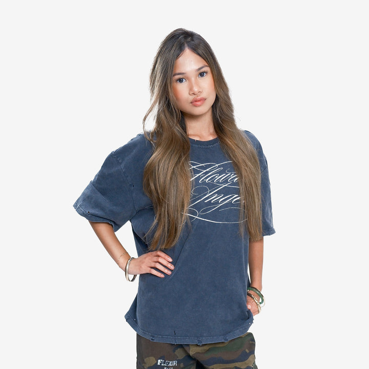 FLOWAR TEE (CHARCOAL)