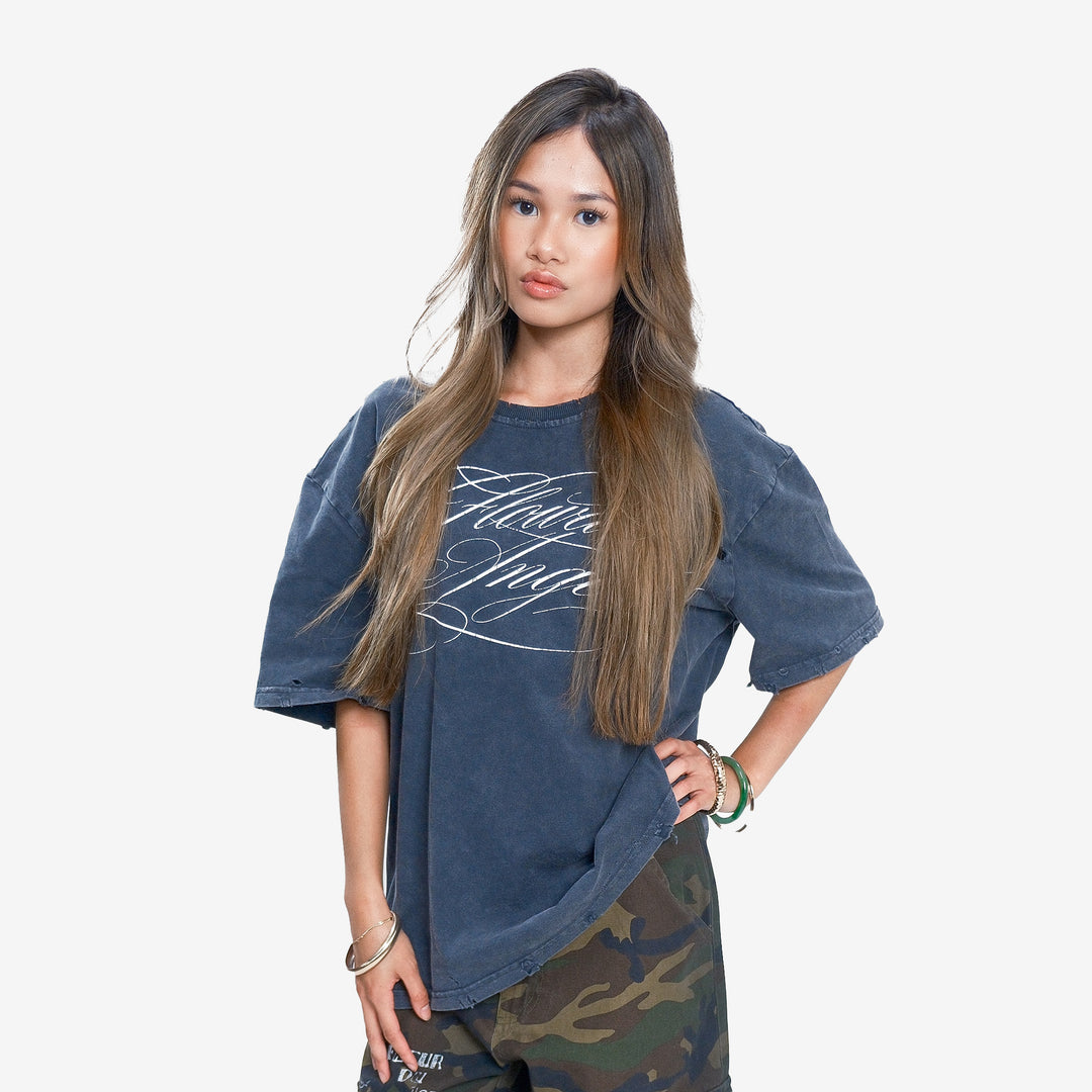 FLOWAR TEE (CHARCOAL)