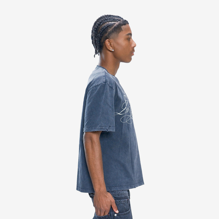 FLOWAR TEE (CHARCOAL)