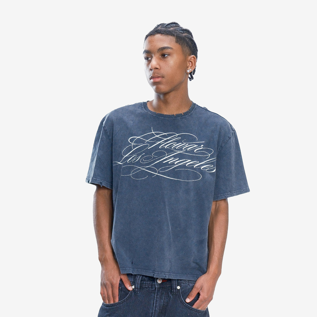 FLOWAR TEE (CHARCOAL)