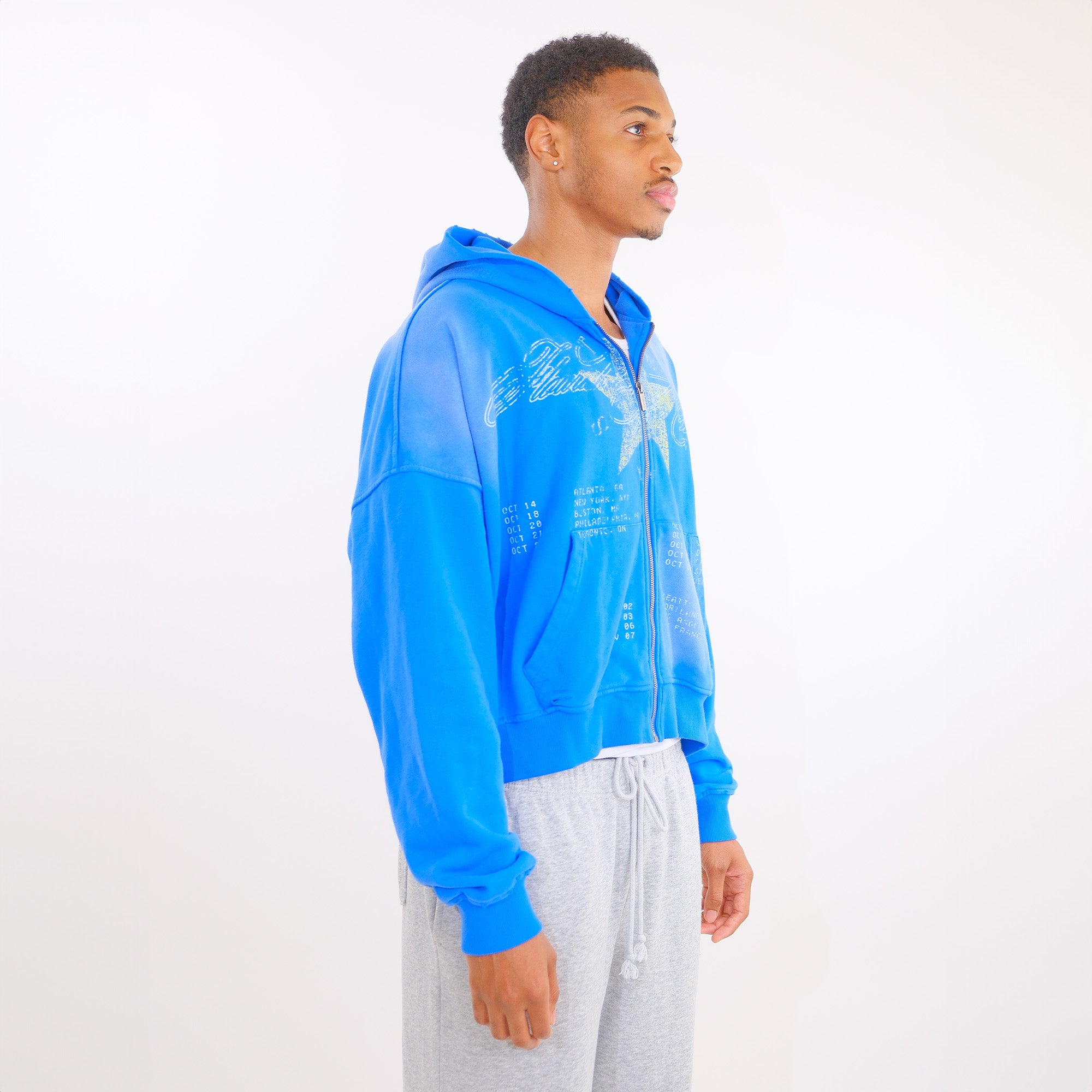 BLUE WORLD TOUR ZIP UP – flowar
