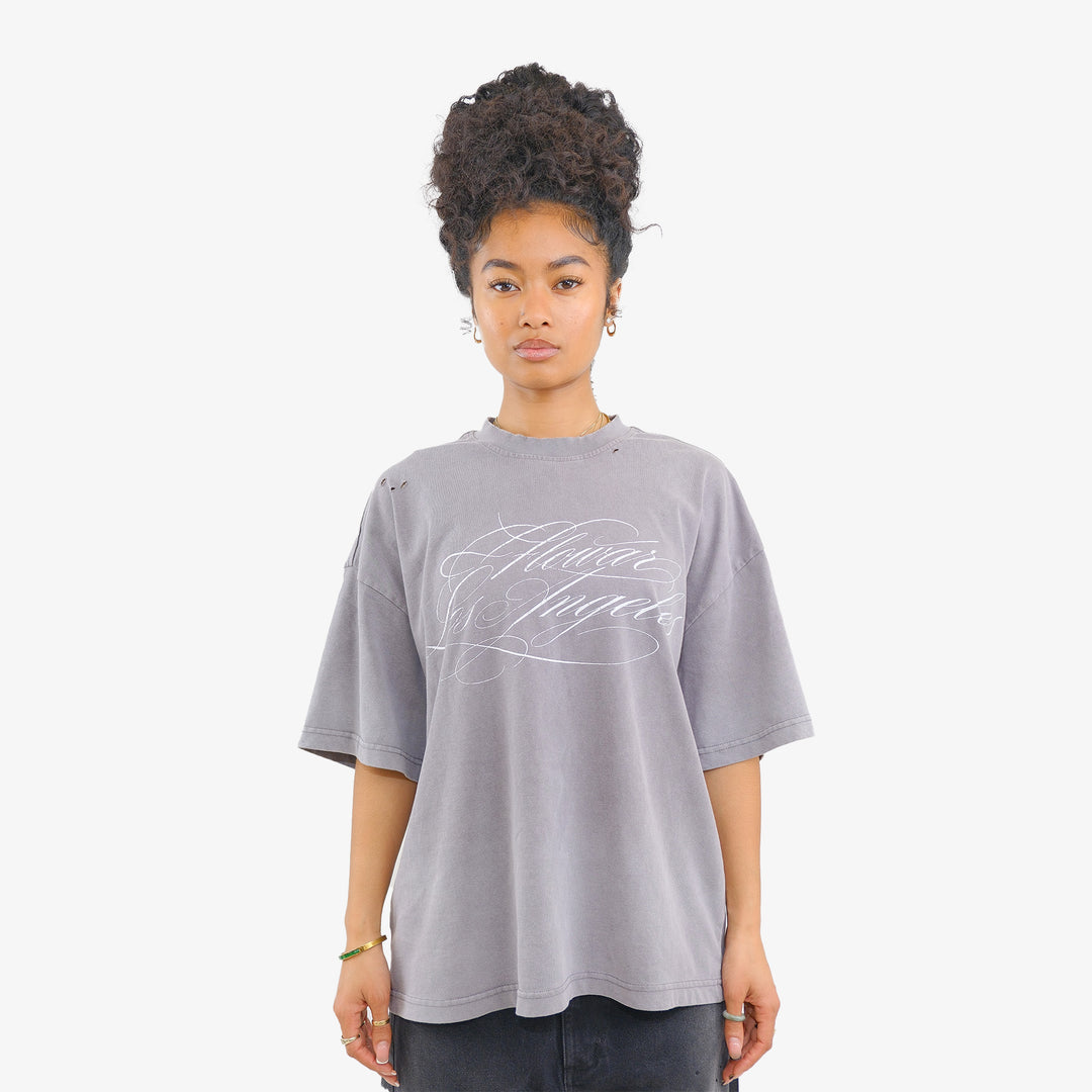 FLOWAR TEE (DARK CLAY)