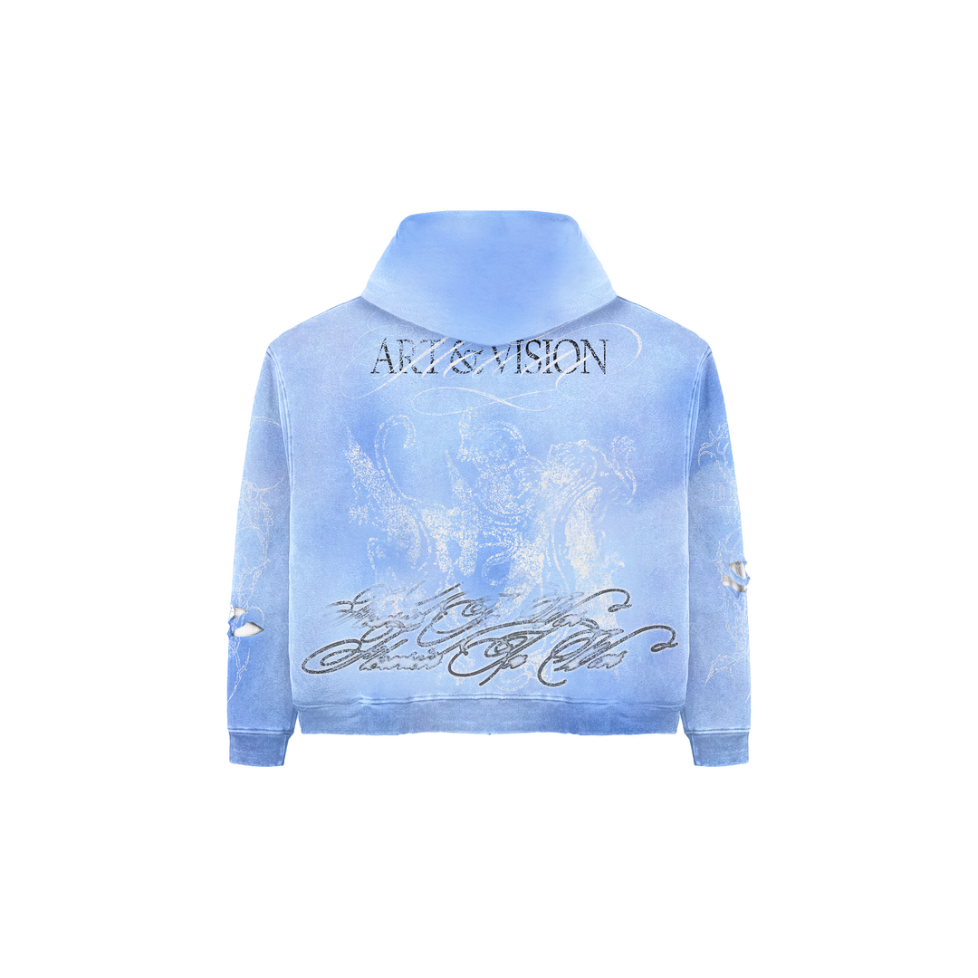 HYDRANGEA THERMAL ZIP UP (BLUE)