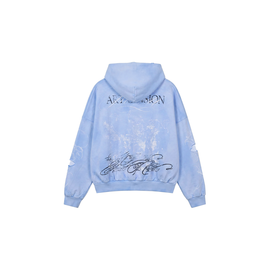 HYDRANGEA THERMAL ZIP UP (BLUE)
