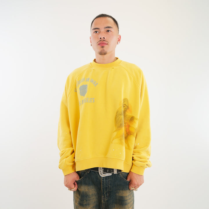 MUSTARD DOODLE CREWNECK