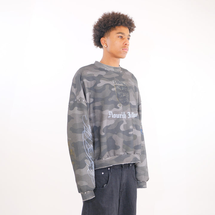 MIDNIGHT CAMO CREWNECK