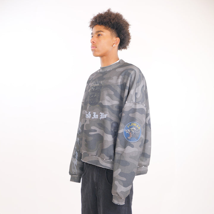 MIDNIGHT CAMO CREWNECK