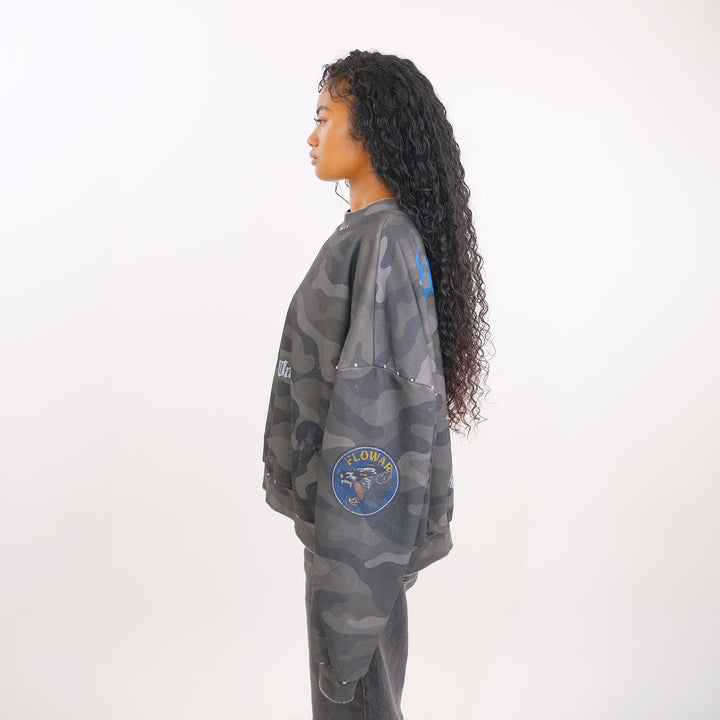 MIDNIGHT CAMO CREWNECK