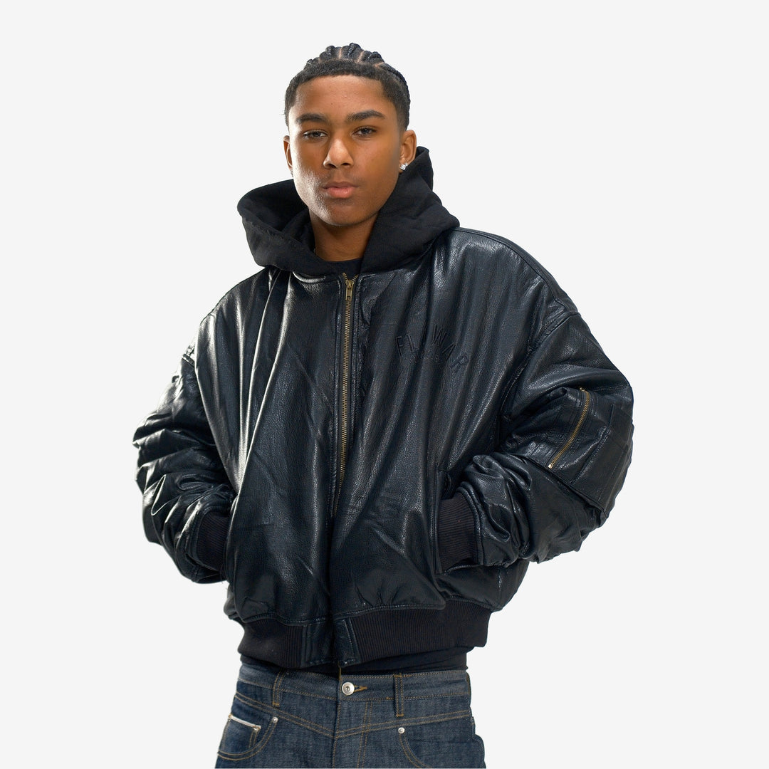 NOX LEATHER BOMBER