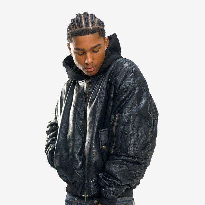 NOX LEATHER BOMBER