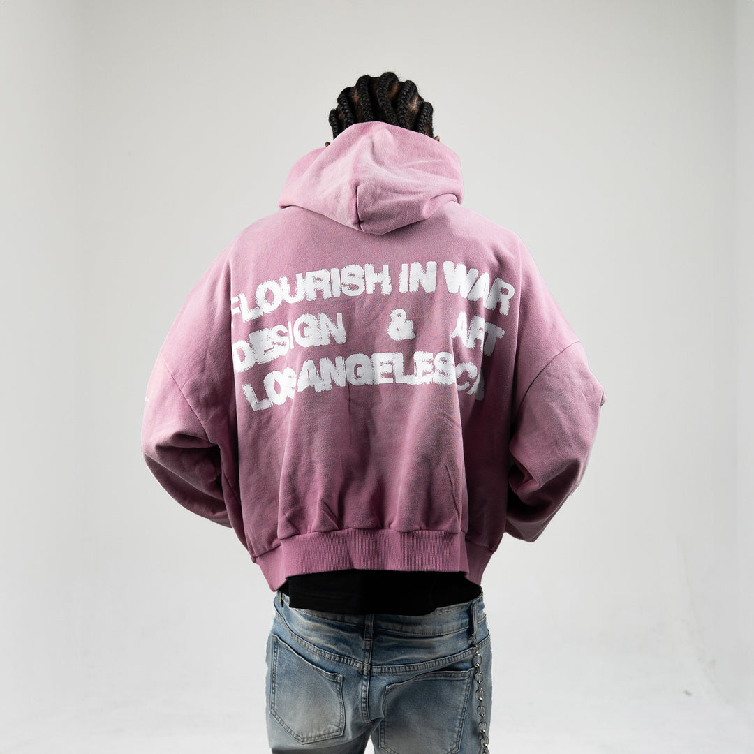 PINK BULLDOG HOODIE