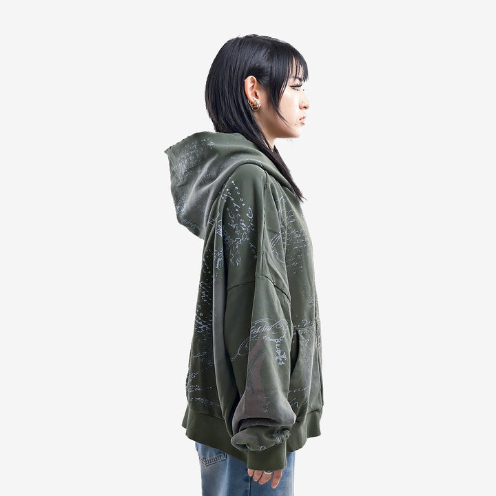 SCRIPTURE ZIP UP (OLIVE)