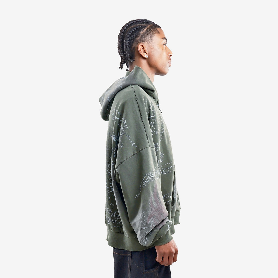 SCRIPTURE ZIP UP (OLIVE)