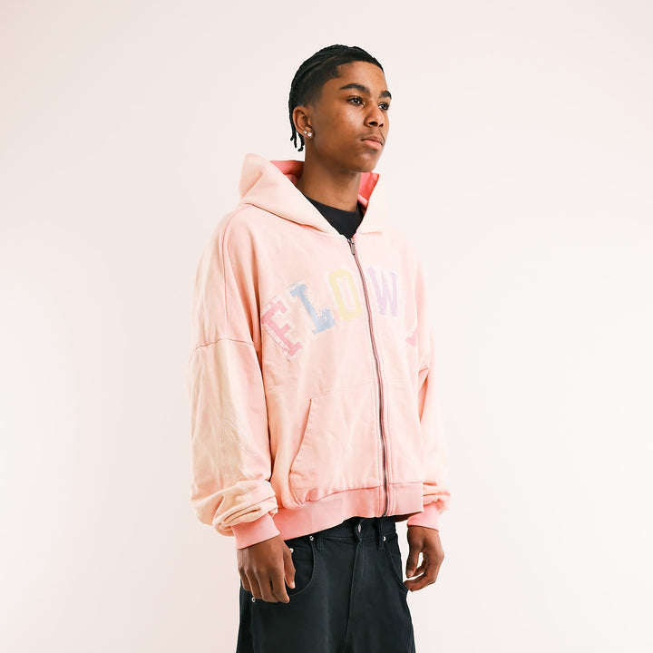 PASTEL PINK ZIP UP