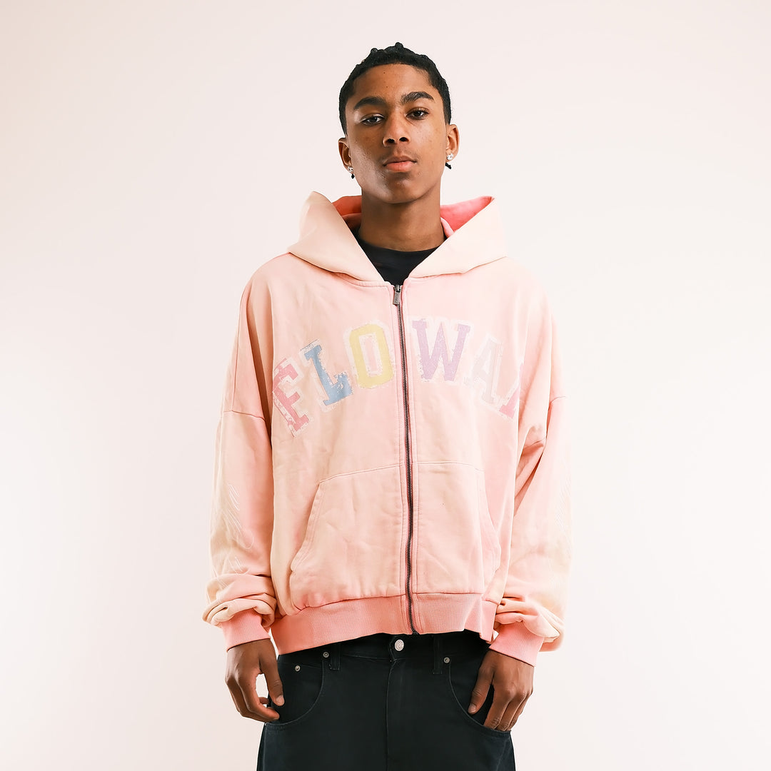 PASTEL PINK ZIP UP