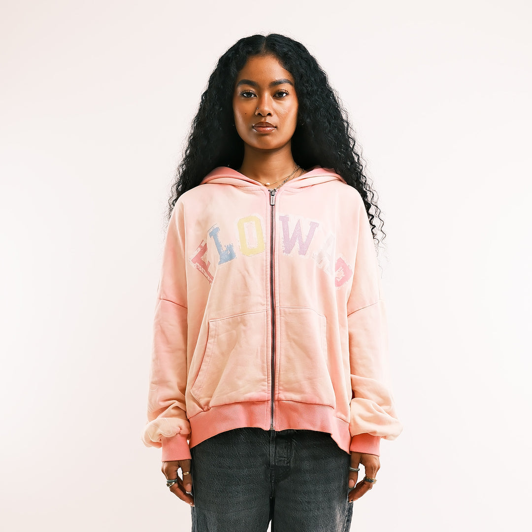 PASTEL PINK ZIP UP