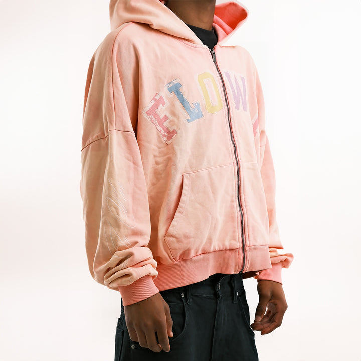 PASTEL PINK ZIP UP