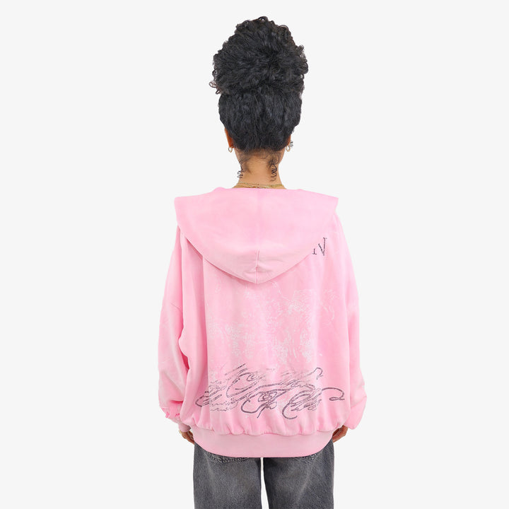 HYDRANGEA THERMAL ZIP UP (PINK)