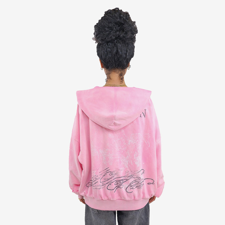 HYDRANGEA THERMAL ZIP UP (PINK)