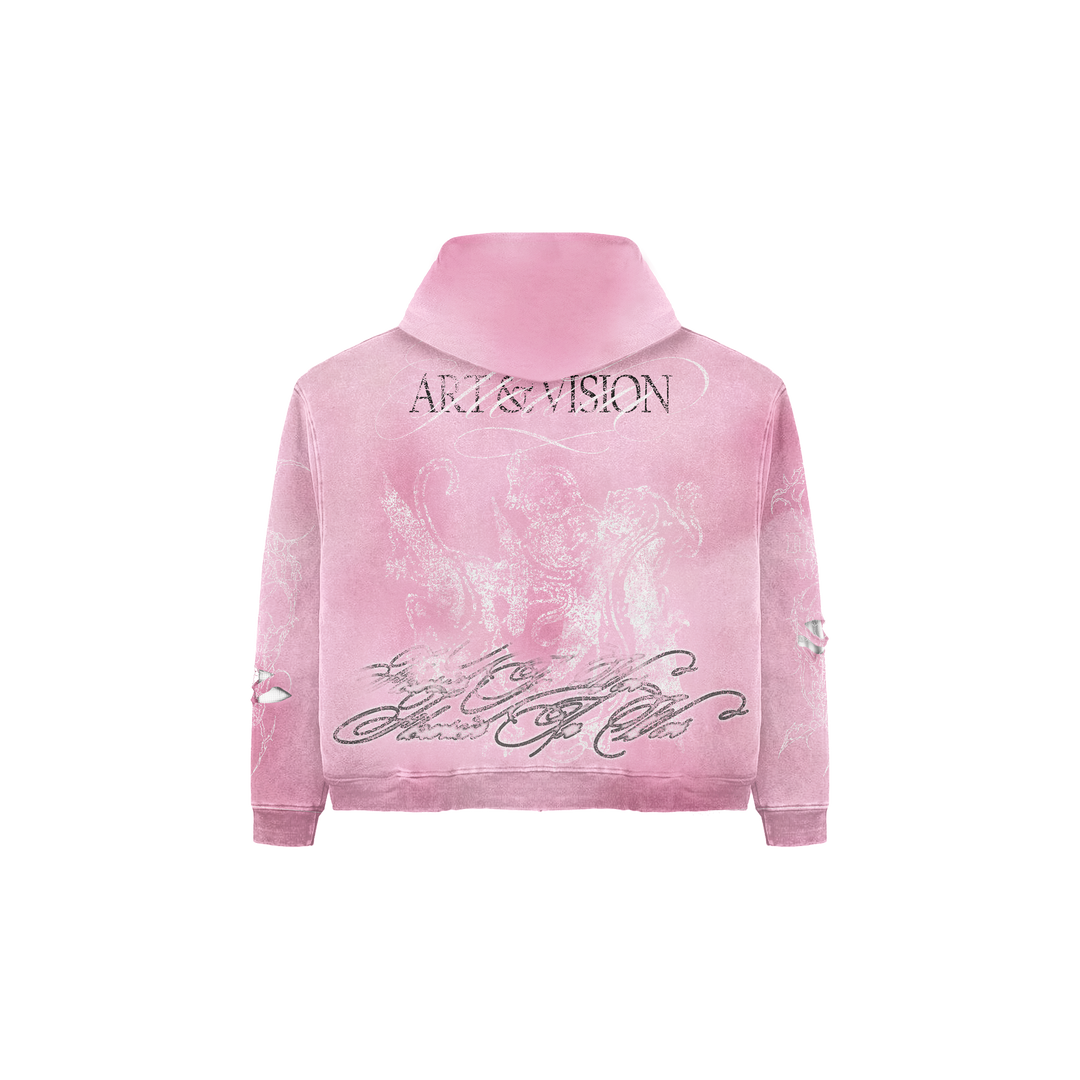 HYDRANGEA THERMAL ZIP UP (PINK)