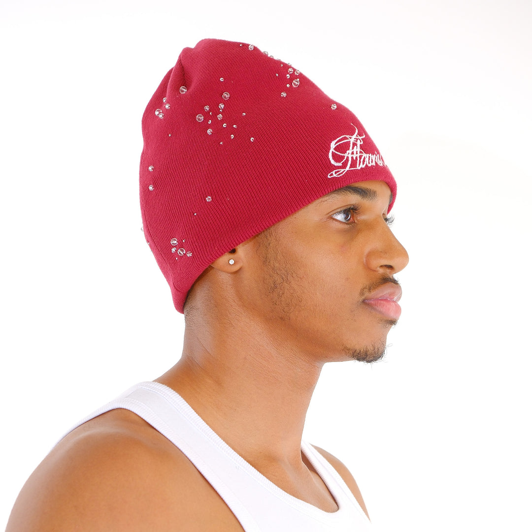RAINDROP BEANIE (WINE)